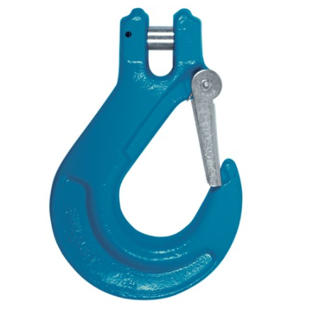 Clevis Hook Blue Painted Alloy Steel 1/4 Grade 100