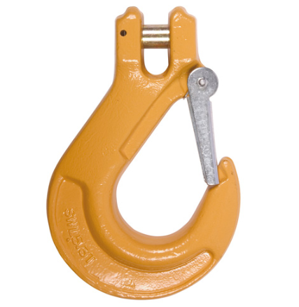 Clevis Hook Orange Painted Alloy Steel Zinc 1/4 Grade 80