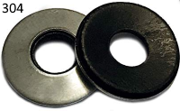 Neoprene Bonded Washer For Sealing Stainless Steel #10 * 1/2 OD