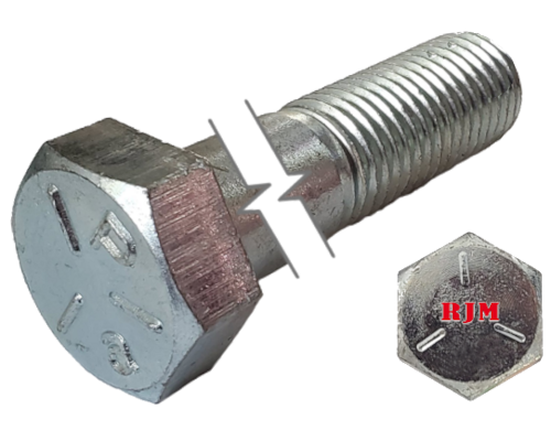 Imperial Hexagonal Bolt Partial Thread Zinc Plated  1-1/2-6 * 7" Grade 5