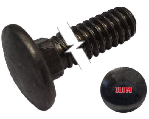 Imperial Carriage Bolt Dome Head Full Thread Plain Alloy Steel 5/8-11 * 6-1/2" Grade 2