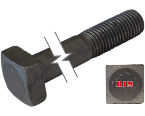 Imperial Square Bolt Partial Thread Plain Alloy Steel  3/8-16 * 6" Grade 2