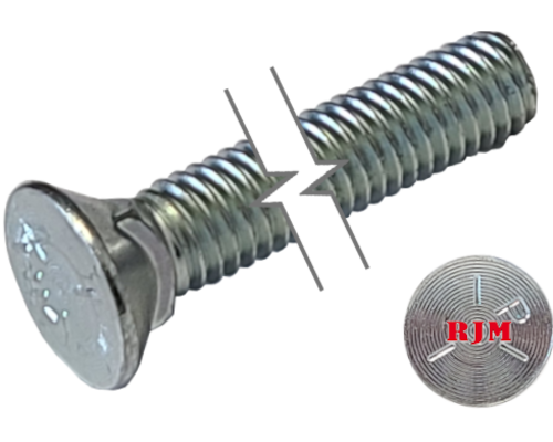 Imperial Plow Bolt Full Thread Zinc Plated  1/2-13 * 1-1/2" Grade 5