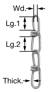 Coil Chain Zinc #2/0