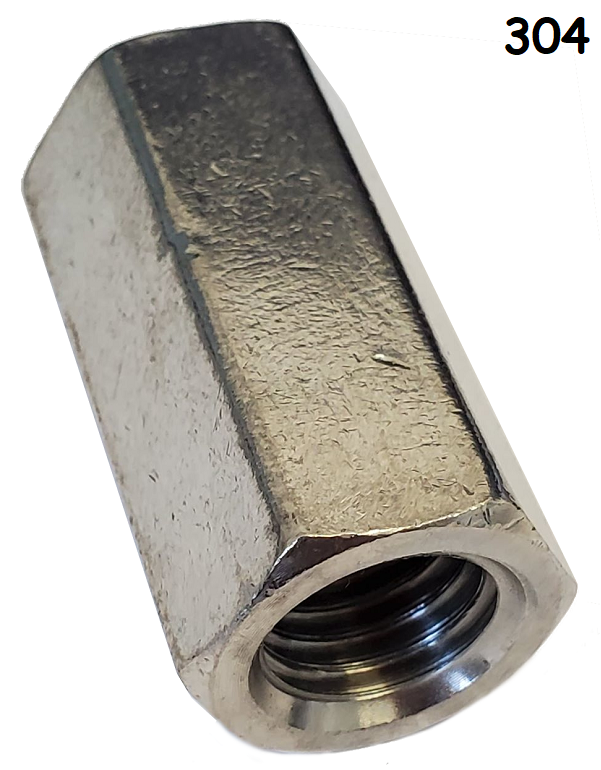 Coupling Hexagonal Nut 304 Stainless Steel 8-32