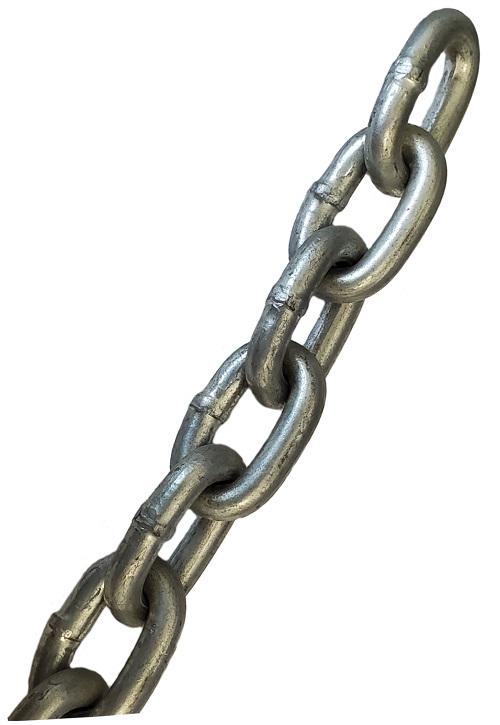 Straight Link Chain Zinc 1/8 Grade 30