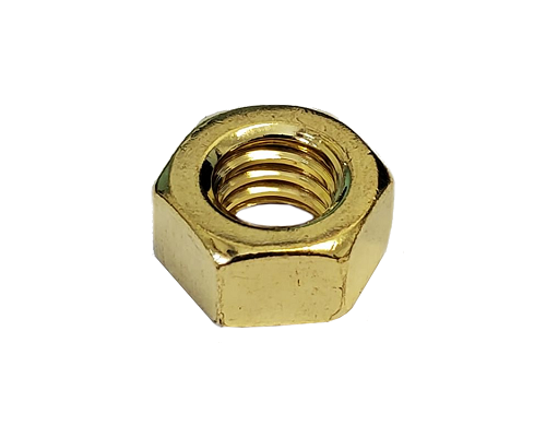 Imperial Hexagonal Nut Yellow Zinc Plated 1/4-20 Grade 8