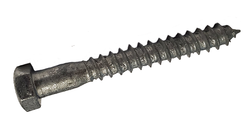 Hexagonal Lag Screw Hot Dip Galvanized 1/4 * 2"