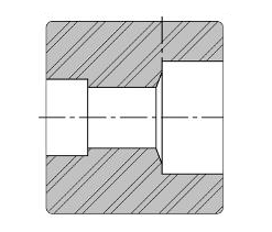Low Pressure Reducing Straight Connector Threaded 316 Stainless Steel 1-11-1/2 Reduce to 1-5/16 [Female NPT]