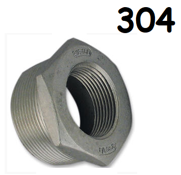 Low Pressure Bushing Adapter Pipe Fitting Stainless Steel 1-1/4-11-1/2 Male Reduce to 3/4-14 Femelle[NPT]