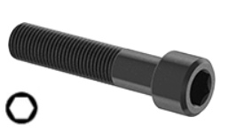 Socket Head Cap Screw Black Steel 1-1/2-6 * 18" Grade 8 [Cup Point] [Allen Drive]