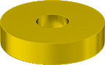 Thick Flat Washer SAE Yellow Zinc 7/8 * 1-3/4 OD Grade 2H