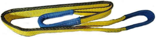 Yellow Web Sling With Reinforced Eye In Polyester 2" Width * 20'  * 2 plies Grade 5